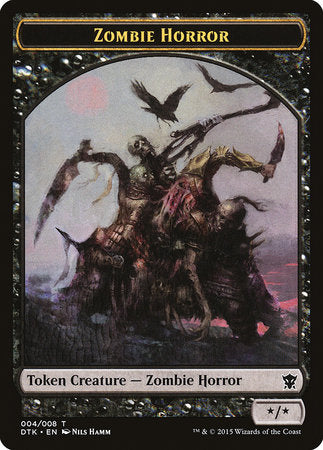 Zombie Horror Token [Dragons of Tarkir Tokens] | Fandemonia Ltd
