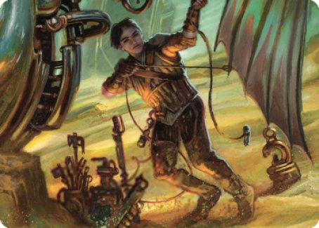 Mishra, Excavation Prodigy Art Card [The Brothers' War Art Series] | Fandemonia Ltd