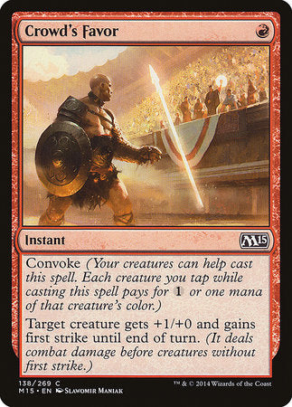 Crowd's Favor [Magic 2015] | Fandemonia Ltd