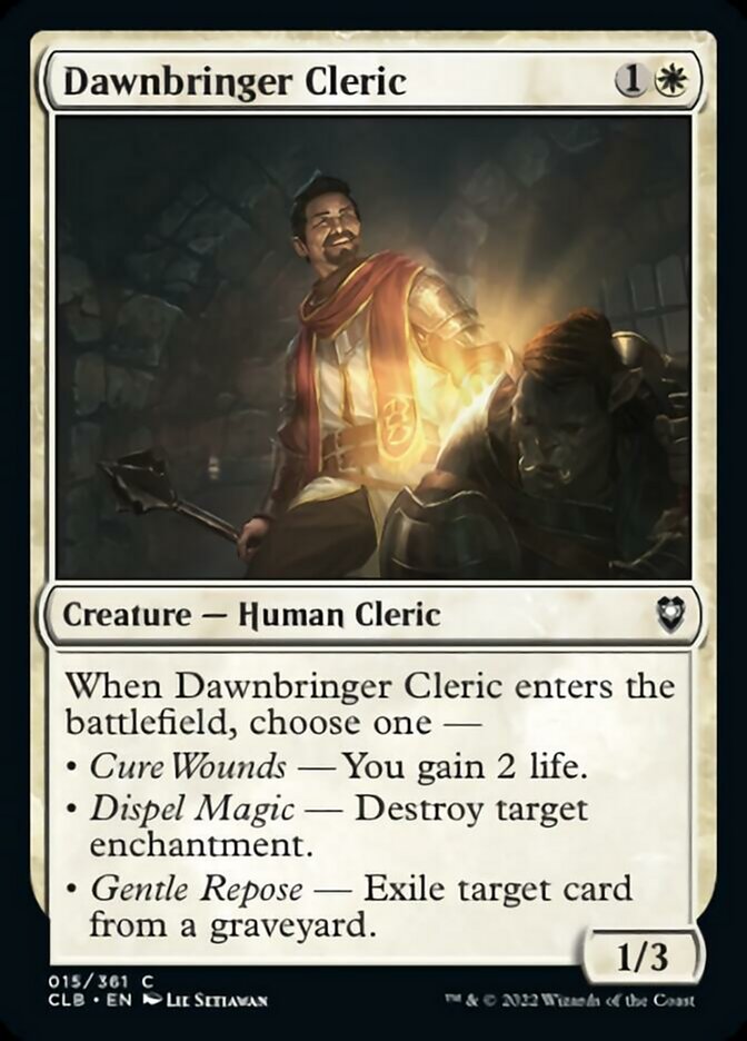 Dawnbringer Cleric [Commander Legends: Battle for Baldur's Gate] | Fandemonia Ltd