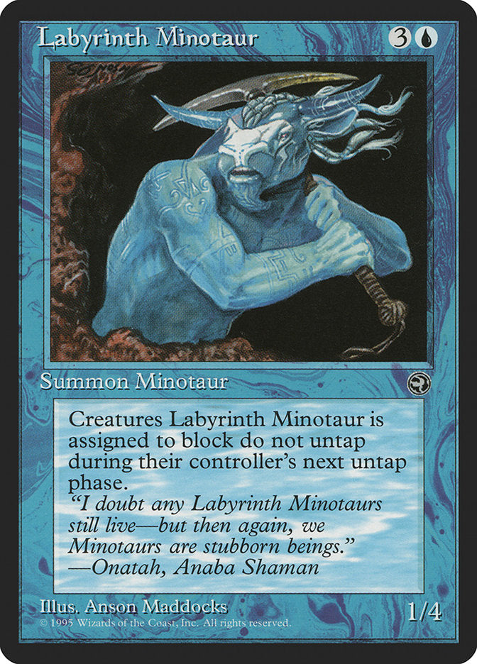 Labyrinth Minotaur (Onatah Flavor Text) [Homelands] | Fandemonia Ltd