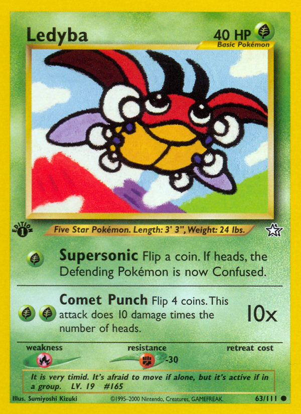 Ledyba (63/111) [Neo Genesis 1st Edition] | Fandemonia Ltd