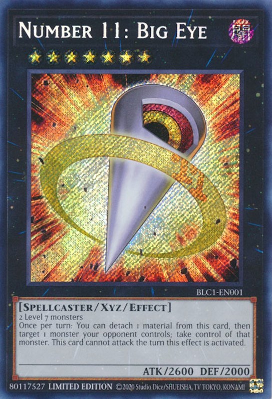 Number 11: Big Eye [BLC1-EN001] Secret Rare | Fandemonia Ltd