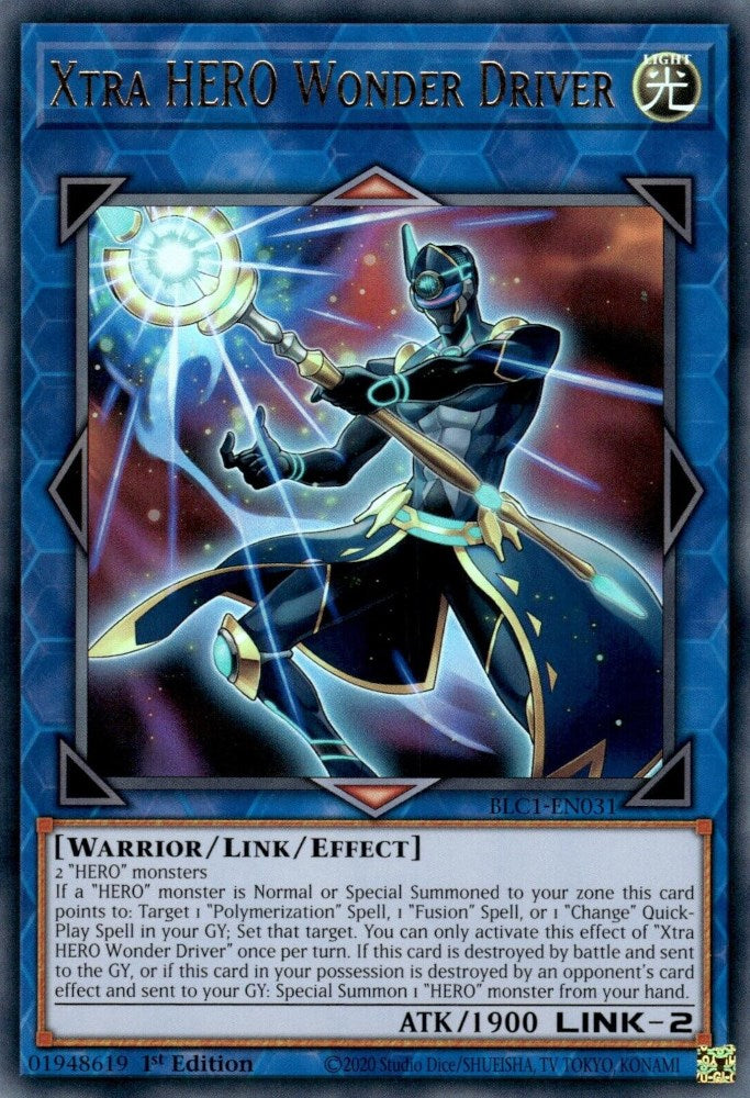 Xtra HERO Wonder Driver [BLC1-EN031] Ultra Rare | Fandemonia Ltd
