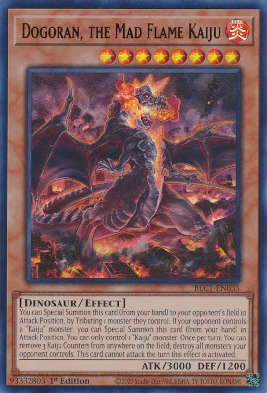 Dogoran, the Mad Flame Kaiju [BLC1-EN033] Ultra Rare | Fandemonia Ltd
