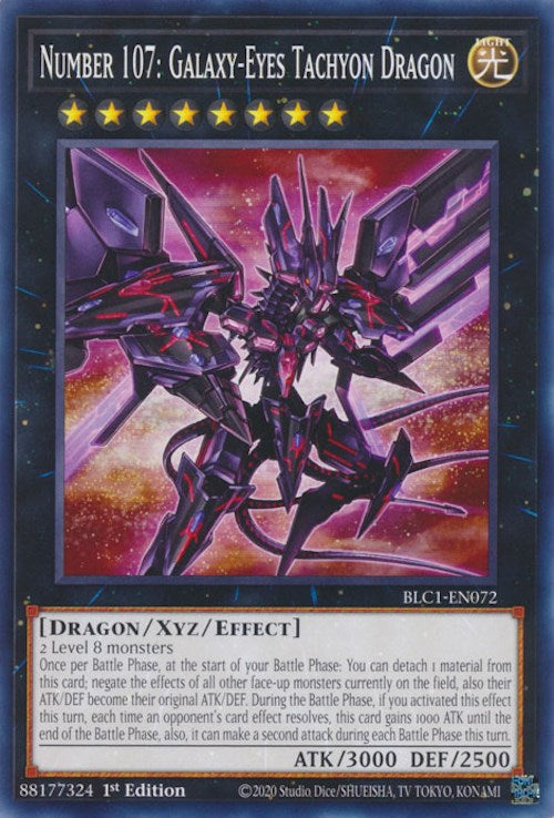 Number 107: Galaxy-Eyes Tachyon Dragon [BLC1-EN072] Common | Fandemonia Ltd
