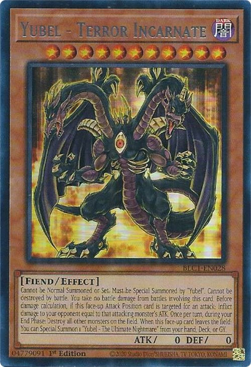 Yubel - Terror Incarnate (Silver) [BLC1-EN028] Ultra Rare | Fandemonia Ltd