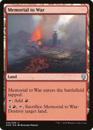 Memorial to War [Dominaria] | Fandemonia Ltd