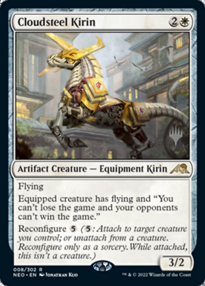 Cloudsteel Kirin (Promo Pack) [Kamigawa: Neon Dynasty Promos] | Fandemonia Ltd