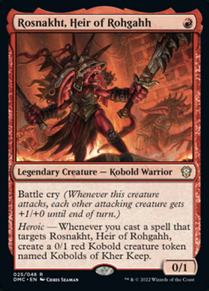 Rosnakht, Heir of Rohgahh [Dominaria United Commander] | Fandemonia Ltd