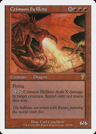 Crimson Hellkite [Seventh Edition] | Fandemonia Ltd