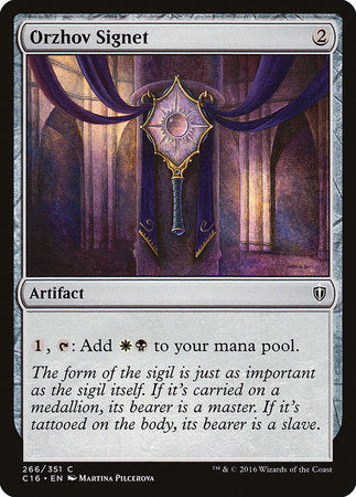Orzhov Signet [Commander 2016] | Fandemonia Ltd