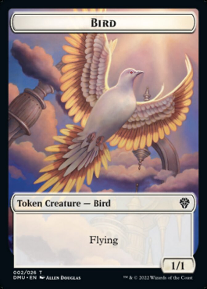 Bird (002) // Merfolk Double-sided Token [Dominaria United Tokens] | Fandemonia Ltd