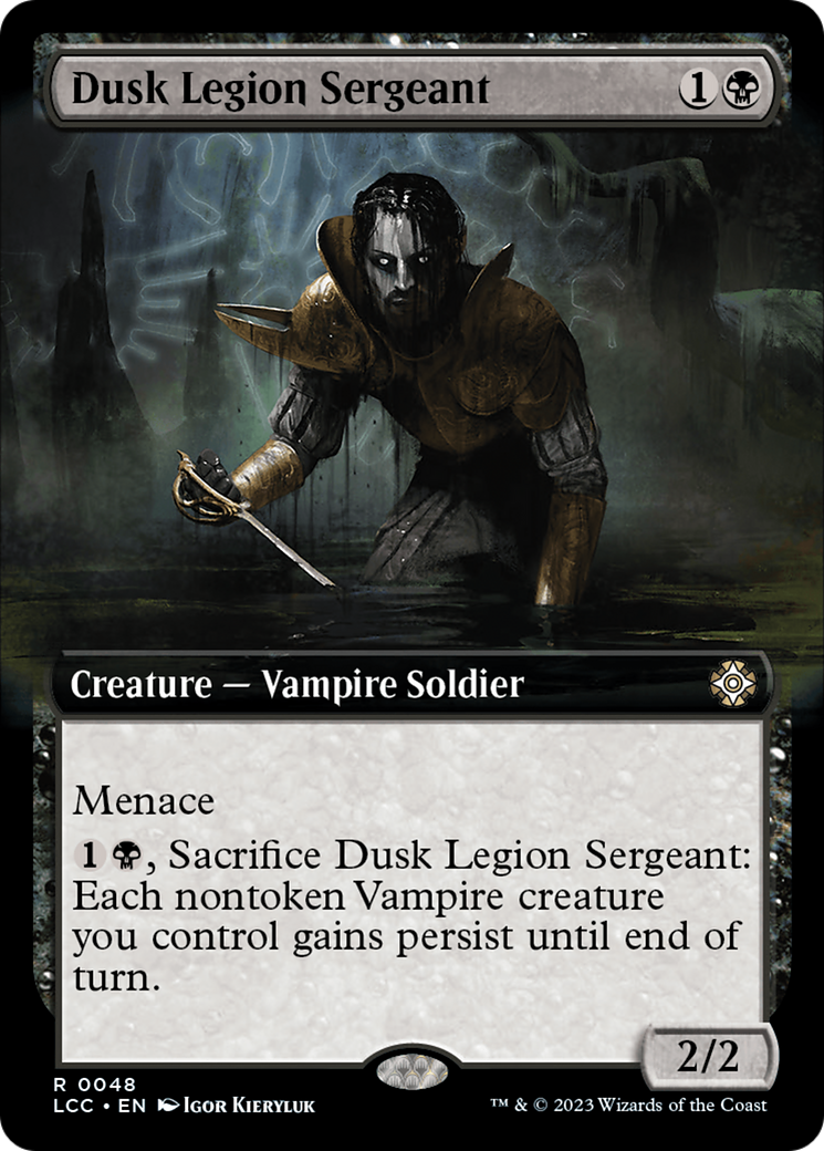 Dusk Legion Sergeant (Extended Art) [The Lost Caverns of Ixalan Commander] | Fandemonia Ltd