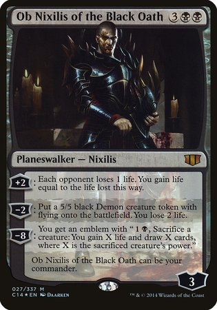 Ob Nixilis of the Black Oath (Commander 2014) [Commander 2014 Oversized] | Fandemonia Ltd