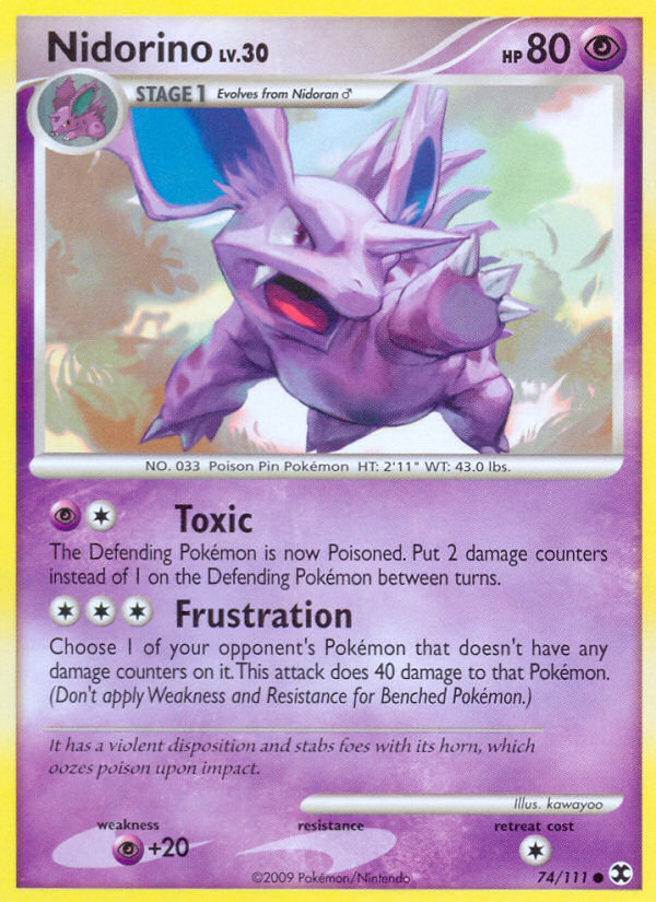 Nidorino (74/111) [Platinum: Rising Rivals] | Fandemonia Ltd