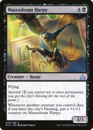 Mausoleum Harpy [Rivals of Ixalan] | Fandemonia Ltd