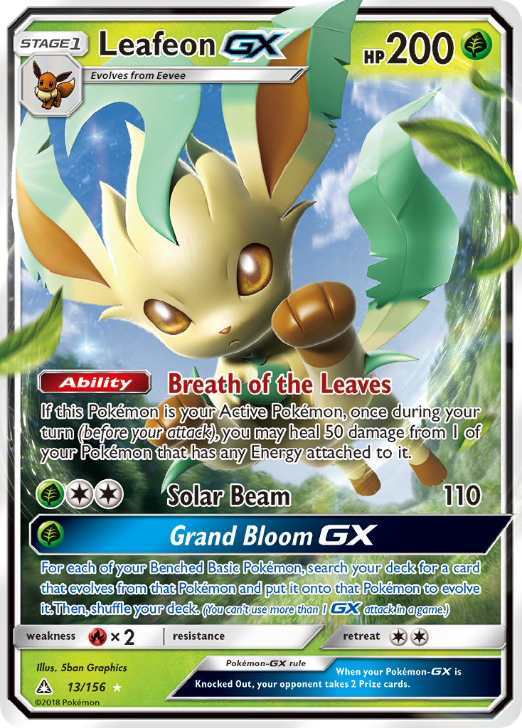 Leafeon GX (13/156) [Sun & Moon: Ultra Prism] | Fandemonia Ltd