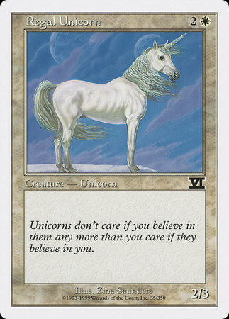 Regal Unicorn [Classic Sixth Edition] | Fandemonia Ltd
