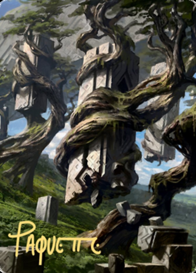 Forest 2 Art Card (Gold-Stamped Signature) [Zendikar Rising Art Series] | Fandemonia Ltd