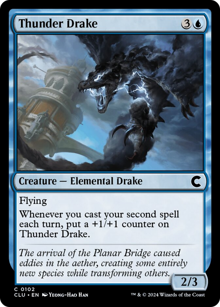 Thunder Drake [Ravnica: Clue Edition] | Fandemonia Ltd