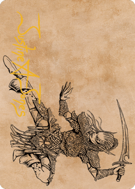 Lae'zel, Vlaakith's Champion Art Card (Gold-Stamped Signature) [Commander Legends: Battle for Baldur's Gate Art Series] | Fandemonia Ltd