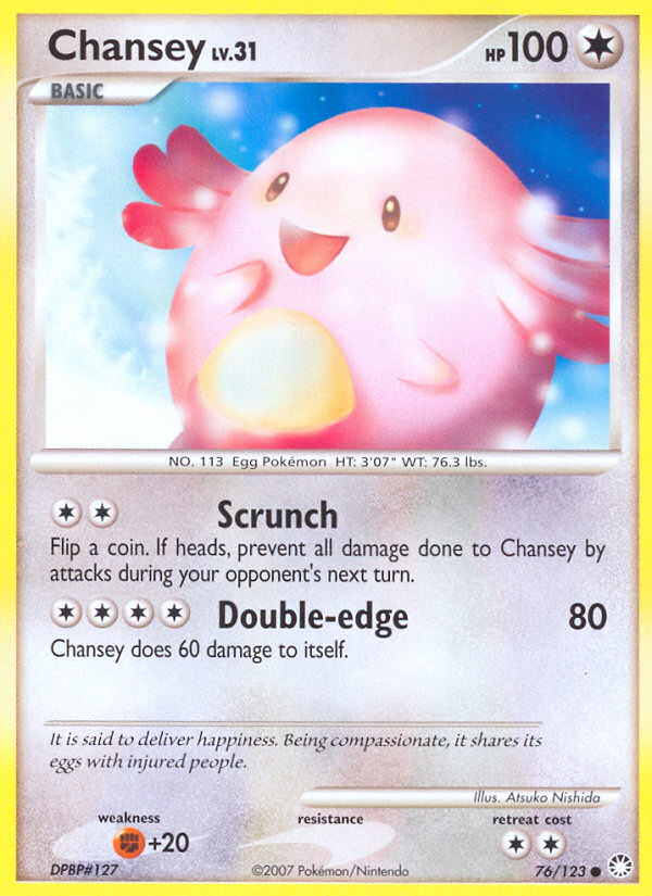 Chansey (76/123) [Diamond & Pearl: Mysterious Treasures] | Fandemonia Ltd