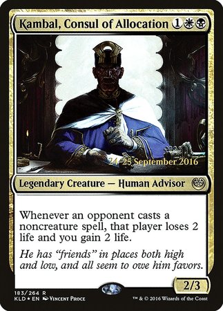 Kambal, Consul of Allocation [Kaladesh Promos] | Fandemonia Ltd