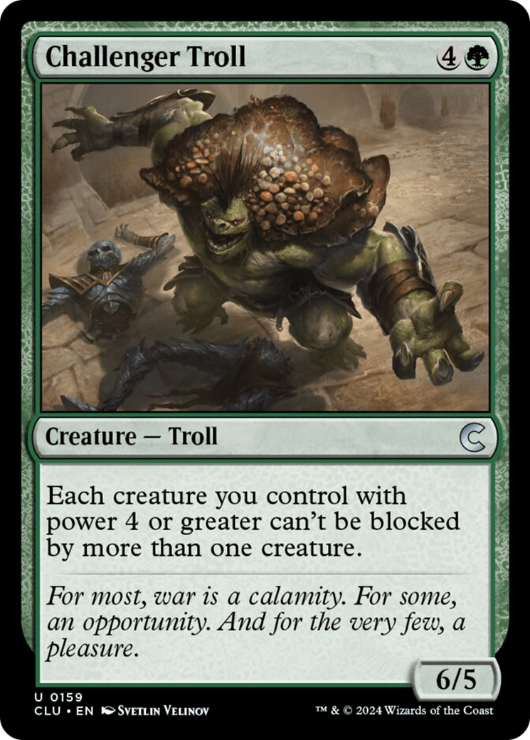 Challenger Troll [Ravnica: Clue Edition] | Fandemonia Ltd
