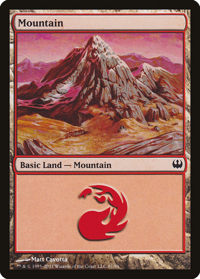 Mountain (81) [Duel Decks: Knights vs. Dragons] | Fandemonia Ltd