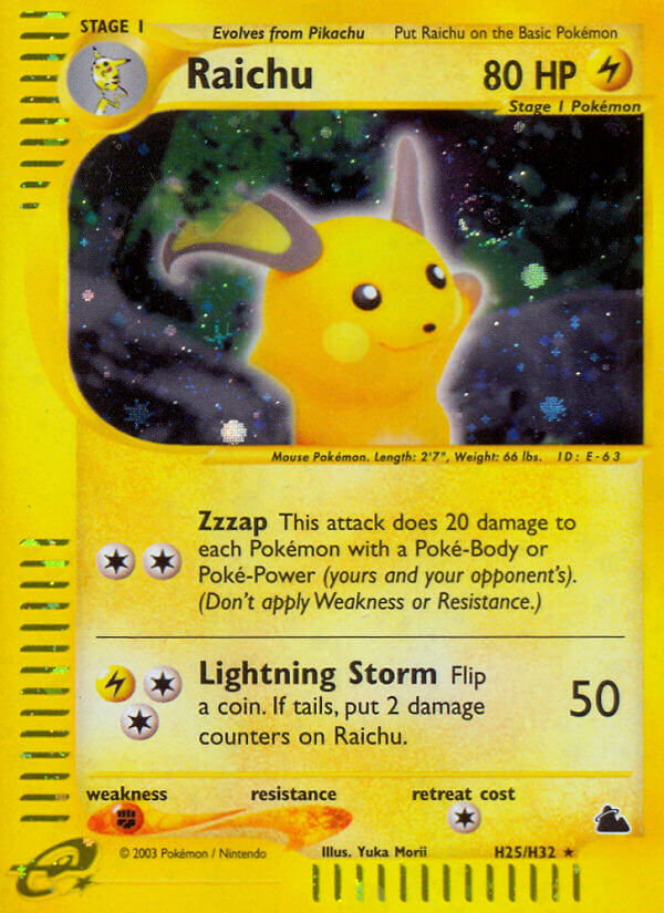 Raichu (H25/H32) [Skyridge] | Fandemonia Ltd