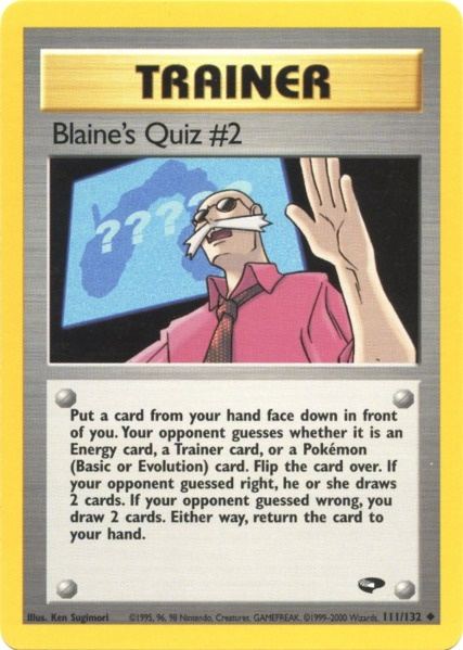 Blaine's Quiz #2 (111/132) [Gym Challenge Unlimited] | Fandemonia Ltd