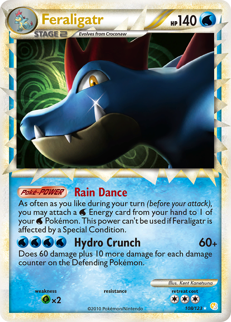 Feraligatr (108/123) [HeartGold & SoulSilver: Base Set] | Fandemonia Ltd