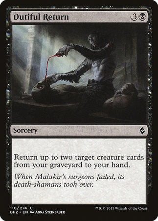 Dutiful Return [Battle for Zendikar] | Fandemonia Ltd