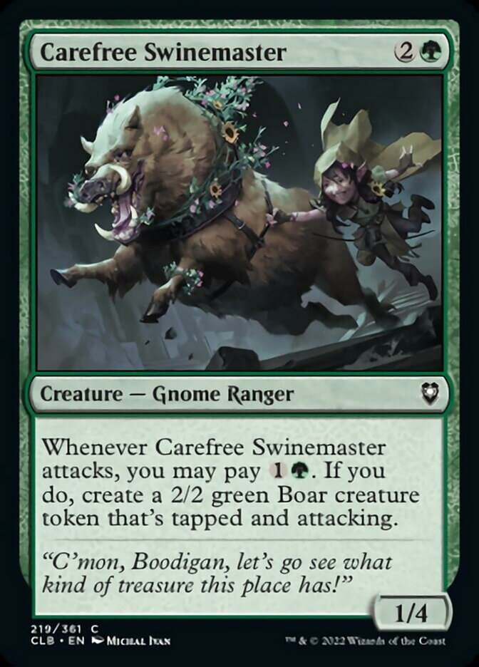 Carefree Swinemaster [Commander Legends: Battle for Baldur's Gate] | Fandemonia Ltd