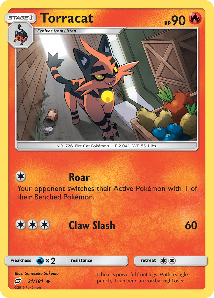 Torracat (21/181) [Sun & Moon: Team Up] | Fandemonia Ltd