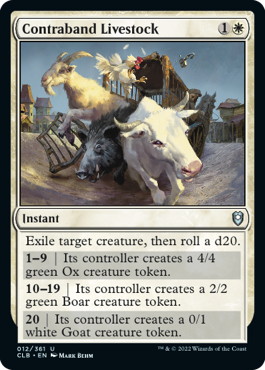Contraband Livestock [Commander Legends: Battle for Baldur's Gate] | Fandemonia Ltd