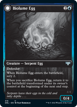 Biolume Egg // Biolume Serpent [Innistrad: Double Feature] | Fandemonia Ltd