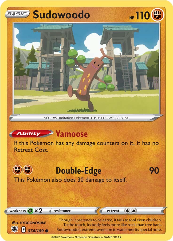 Sudowoodo (074/189) [Sword & Shield: Astral Radiance] | Fandemonia Ltd