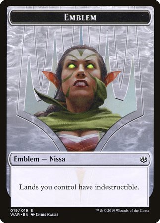 Emblem - Nissa, Who Shakes the World [War of the Spark Tokens] | Fandemonia Ltd