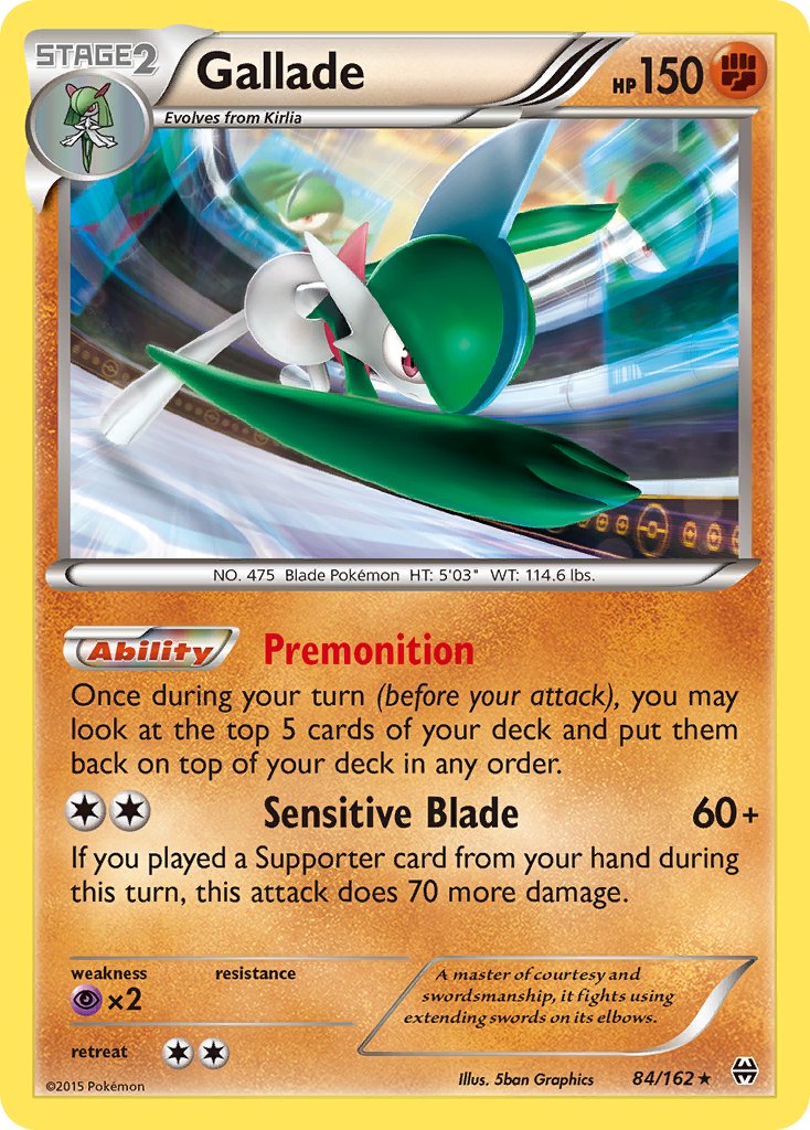 Gallade (84/162) (Cosmos Holo) (Blister Exclusive) [XY: BREAKthrough] | Fandemonia Ltd