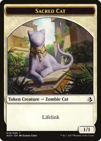Sacred Cat Token [Amonkhet Tokens] | Fandemonia Ltd