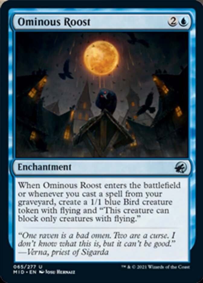Ominous Roost [Innistrad: Midnight Hunt] | Fandemonia Ltd