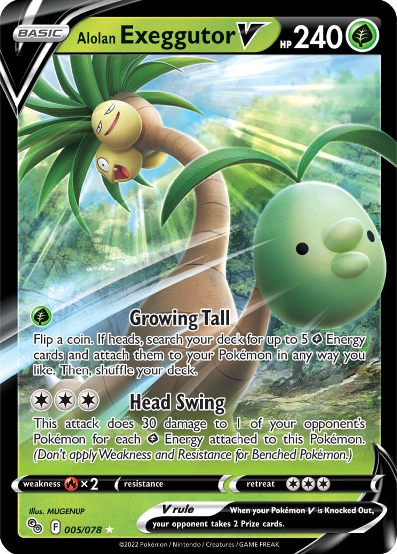 Alolan Exeggutor V (005/078) [Pokémon GO] | Fandemonia Ltd