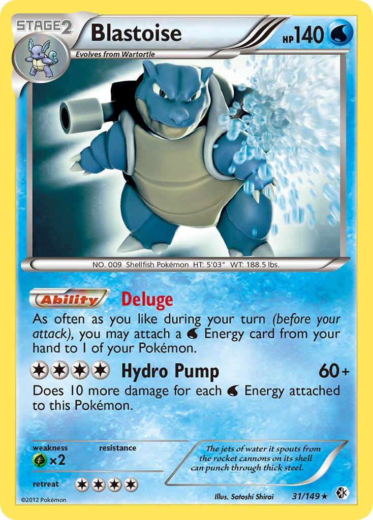 Blastoise (31/149) (Theme Deck Exclusive) [Black & White: Boundaries Crossed] | Fandemonia Ltd