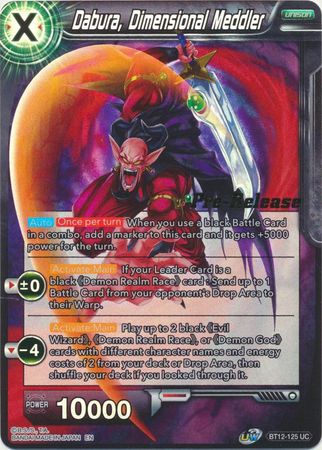 Dabura, Dimensional Meddler (BT12-125) [Vicious Rejuvenation Prerelease Promos] | Fandemonia Ltd