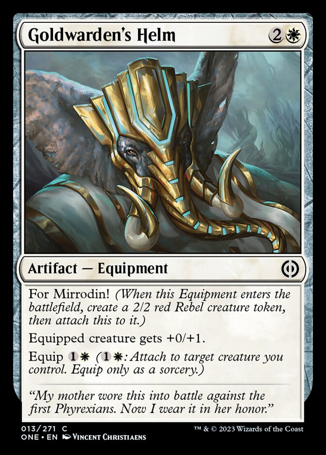 Goldwarden's Helm [Phyrexia: All Will Be One] | Fandemonia Ltd