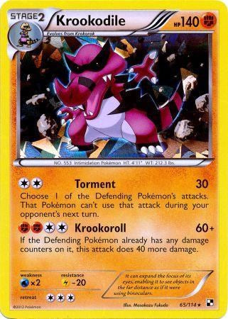 Krookodile (65/114) (Cracked Ice Holo) [Black & White: Base Set] | Fandemonia Ltd