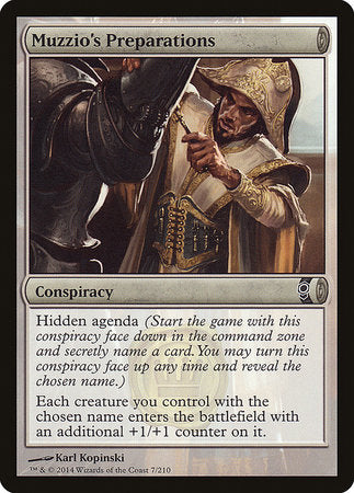 Muzzio's Preparations [Conspiracy] | Fandemonia Ltd