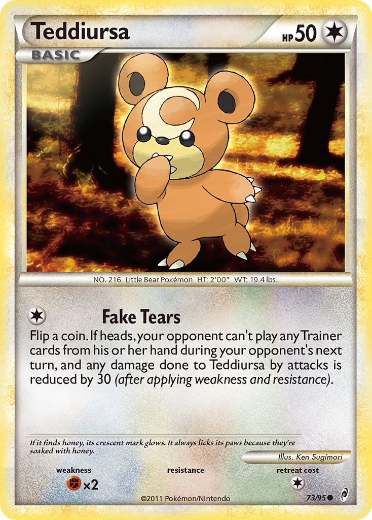 Teddiursa (73/95) [HeartGold & SoulSilver: Call of Legends] | Fandemonia Ltd